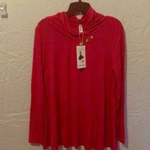 Leo Rosi Red Medium Sized First Grade Turtleneck